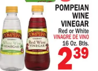 Bravo Supermarkets POMPEIAN WINE VINEGAR offer