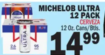 Bravo Supermarkets MICHELOB ULTRA 12 PACK offer