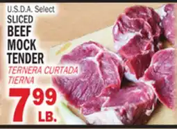 Bravo Supermarkets SLICED BEEF MOCK TENDER offer