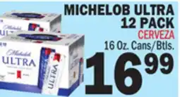 Bravo Supermarkets MICHELOB ULTRA 12 PACK offer