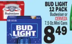 Bravo Supermarkets BUD LIGHT 12 PACK offer