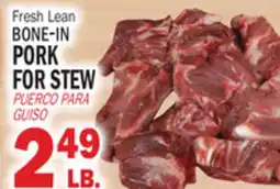 Bravo Supermarkets bone-in PORK FOR STEW offer