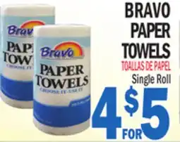 Bravo Supermarkets BRAVO PAPER TOWELS offer