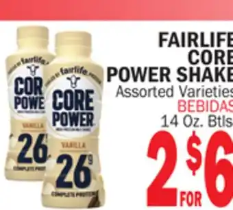 Bravo Supermarkets FAIRLIFE CORE POWER SHAKE offer