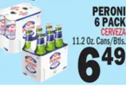 Bravo Supermarkets PERONI 6 PACK offer