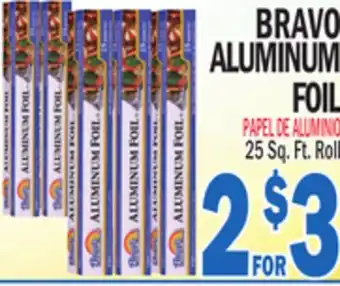 Bravo Supermarkets BRAVO ALUMINUM FOIL offer