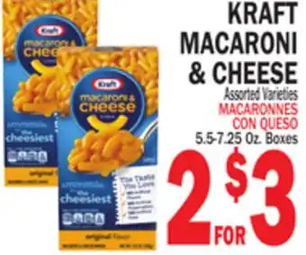 Bravo Supermarkets KRAFT MACARONI & CHEESE offer