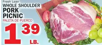 Bravo Supermarkets WHOLE SHOULDER PORK PICNIC offer