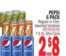 Bravo Supermarkets PEPSI 6 PACK offer