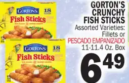 Bravo Supermarkets GORTON'S CRUNCHY FISH STICKS offer