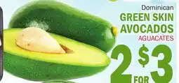 Bravo Supermarkets GREEN SKIN AVOCADOS offer