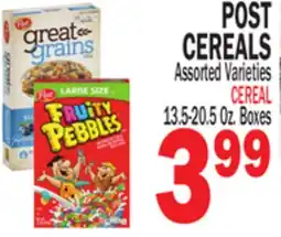 Bravo Supermarkets POST CEREALS offer