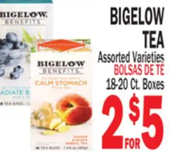 Bravo Supermarkets BIGELOW TEA offer