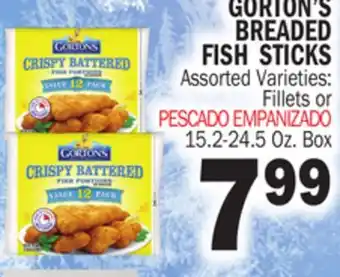 Bravo Supermarkets GORTON'S BREADED FISH STICKS offer