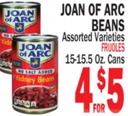 Bravo Supermarkets JOAN OF ARC BEANS offer