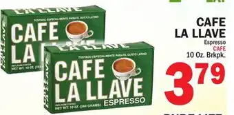 Bravo Supermarkets CAFE LA LLAVE offer