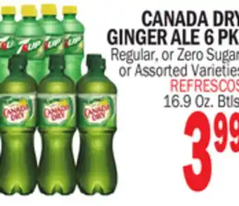 Bravo Supermarkets CANADA DRY GINGER ALE 6 PK offer