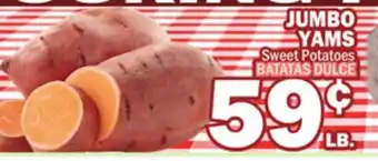 Bravo Supermarkets JUMBO YAMS Sweet Potatoes offer