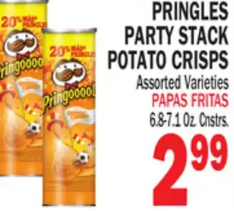 Bravo Supermarkets PRINGLES PARTY STACK POTATO CRISPS offer