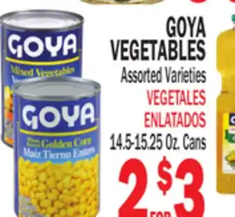 Bravo Supermarkets GOYA VEGETABLES offer