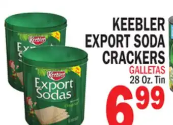 Bravo Supermarkets KEEBLER EXPORT SODA CRACKERS offer