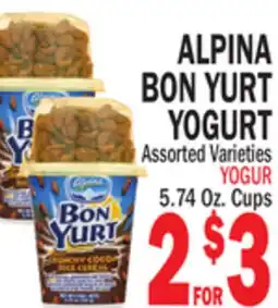 Bravo Supermarkets ALPINA BON YURT YOGURT offer