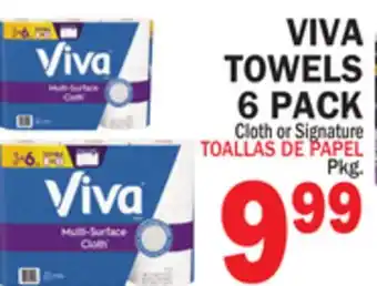 Bravo Supermarkets VIVA TOWELS 6 PACK offer