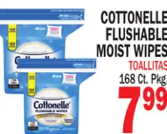 Bravo Supermarkets COTTONELLE FLUSHABLE MOIST WIPES offer