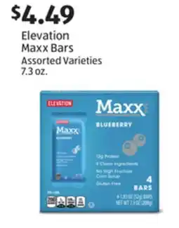 Aldi Elevation Maxx Bars offer