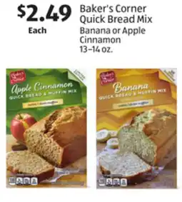 Aldi Baker's Corner Quick Bread Mix offer