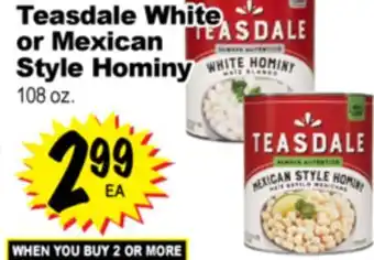 Superior Grocers Teasdale White or Mexican Style Hominy offer