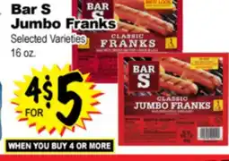 Superior Grocers Bar S Jumbo Franks offer