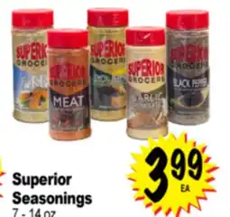 Superior Grocers Superior Seasonings offer