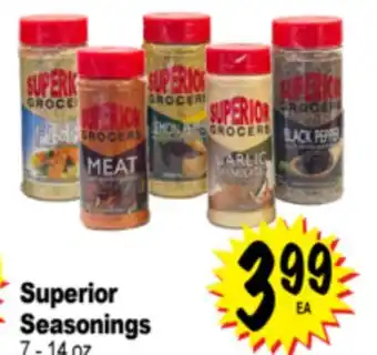 Superior Grocers Superior Seasonings offer