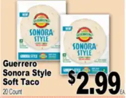 Superior Grocers Guerrero Sonora Style Soft Taco offer