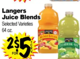 Superior Grocers Langers Juice Blends offer