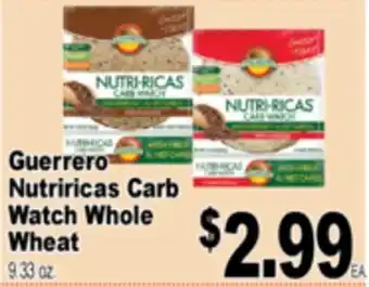 Superior Grocers Guerrero Nutriricas Carb Watch Whole Wheat offer