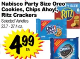 Superior Grocers Nabisco Party Size Oreo Cookies, Chips Ahoy!, Ritz Crackers offer