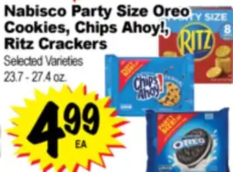 Superior Grocers Nabisco Party Size Oreo Cookies, Chips Ahoy!, Ritz Crackers offer