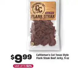 Grocery Outlet Cattleman's Cut Texas Style Flank Steak Beef Jerky offer