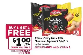 Grocery Outlet Totino's Spicy Pizza Rolls, Cheese or Pepperoni offer