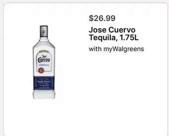 Walgreens Jose Cuervo Tequila offer