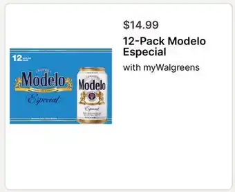 Walgreens 12-Pack Modelo Especial offer