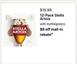 Walgreens 12-Pack Stella Artois offer