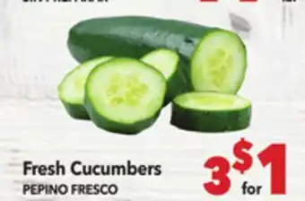 Vallarta Supermarkets Fresh Cucumbers/PEPINO FRESCO offer