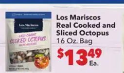 Vallarta Supermarkets Los Mariscos Real Cooked and Sliced Octopus offer