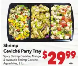 Vallarta Supermarkets Shrimp Ceviche Party Tray offer