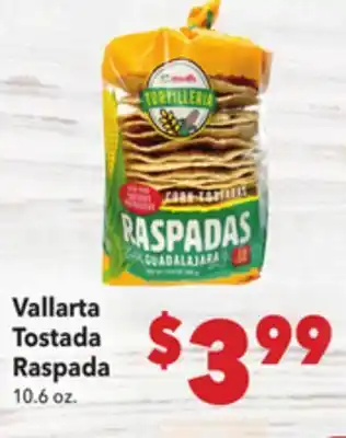 Vallarta Supermarkets Vallarta Tostada Raspada offer