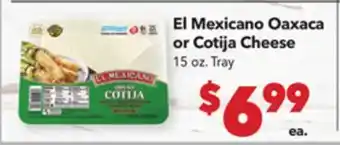 Vallarta Supermarkets El Mexicano Oaxaca or Cotija Cheese offer