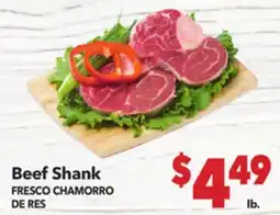 Vallarta Supermarkets Beef Shank / FRESCO CHAMORRO DE RES offer